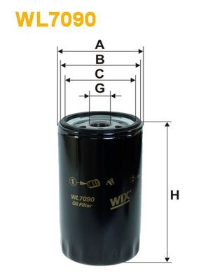 WIX FILTERS Öljynsuodatin WL7090